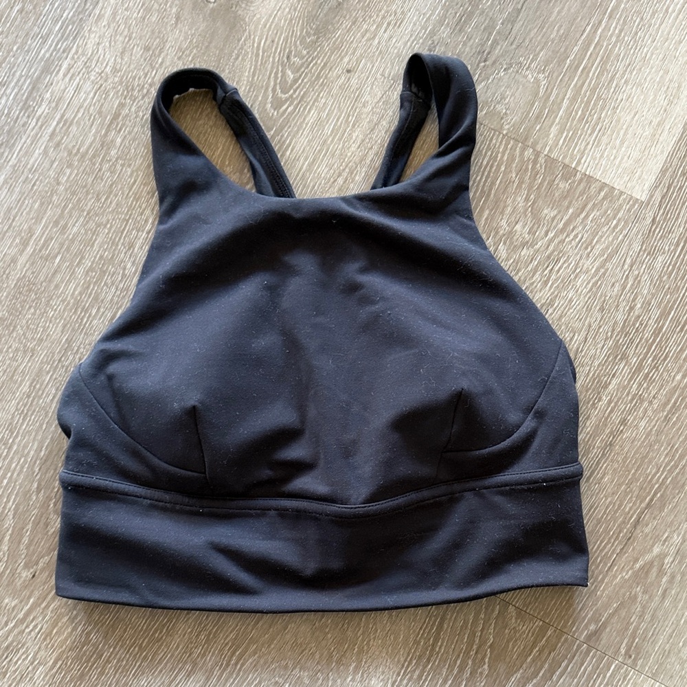 lululemon athletica Black Long Line Bra/Cropped Tank 6